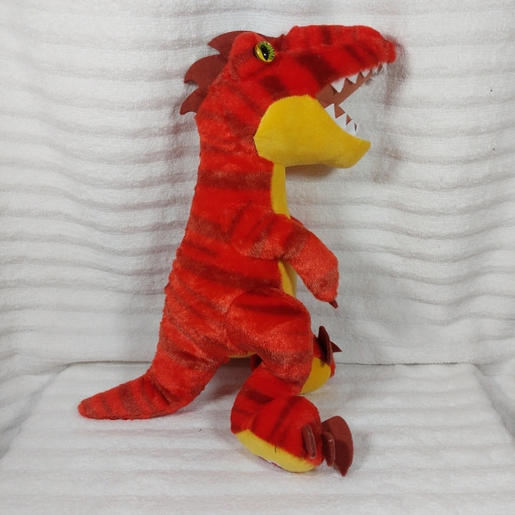 Build A Bear Workshop Red Dinosaur TREX Velociraptor Raptor Plush Stuffed - Picture 2 of 6